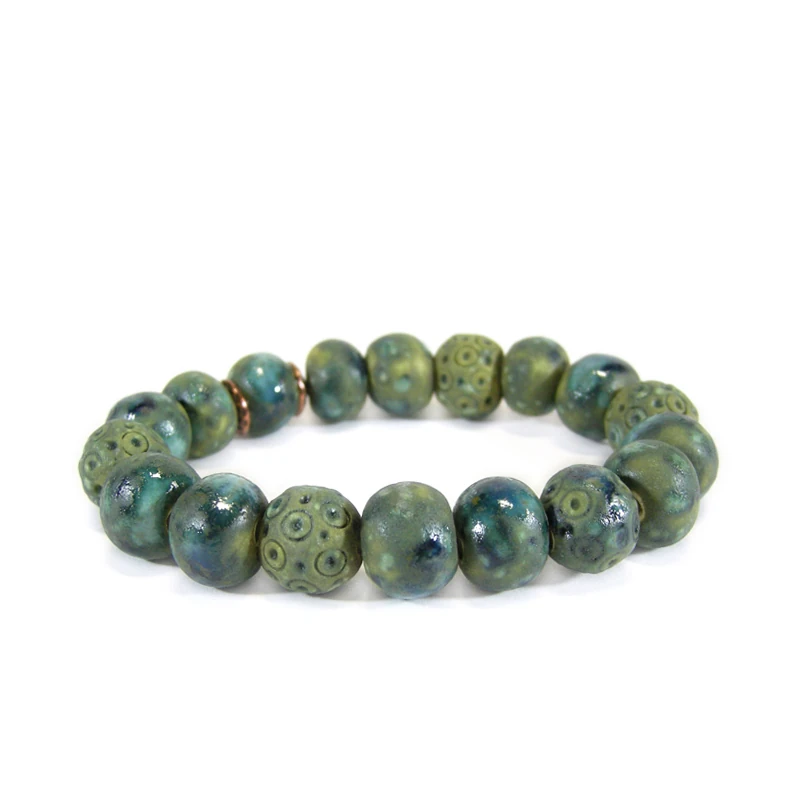 bracciale ceramica il volo, pottery bracelet sarteano