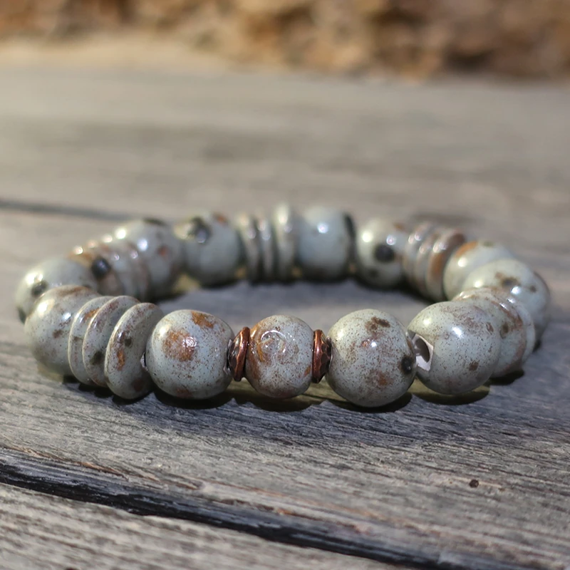 bracciale in ceramica artigianato toscana, hancrafted in tuscany bracelet in pottery