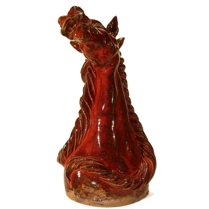 cavalli scultura arte ceramica toscana, horses sculpture in ceramic made in tuscany