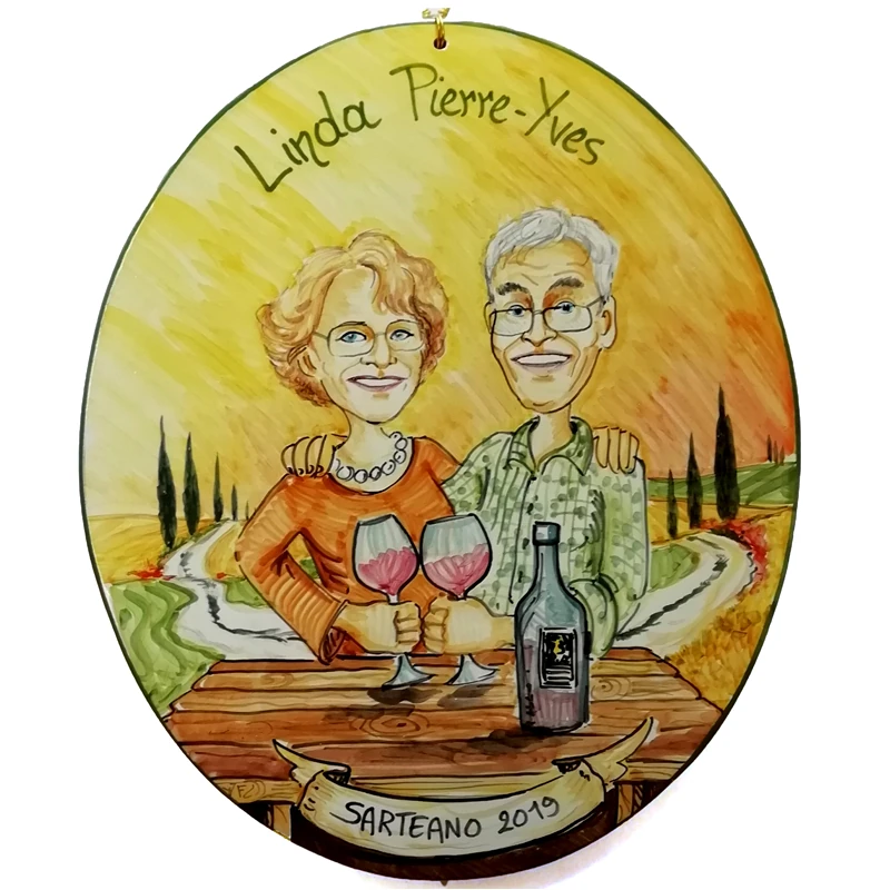 dipinto ceramica celebrazione ricordo dedica personalizzato regalo, ceramic painting custom gift