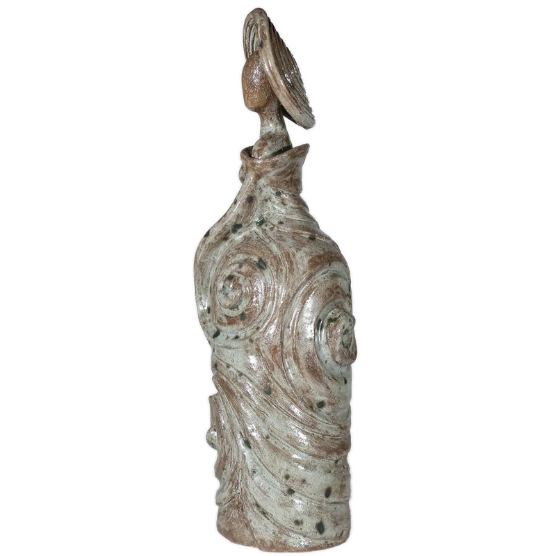 donna scultura artigianato toscana, woman sculpture tuscan handcraft