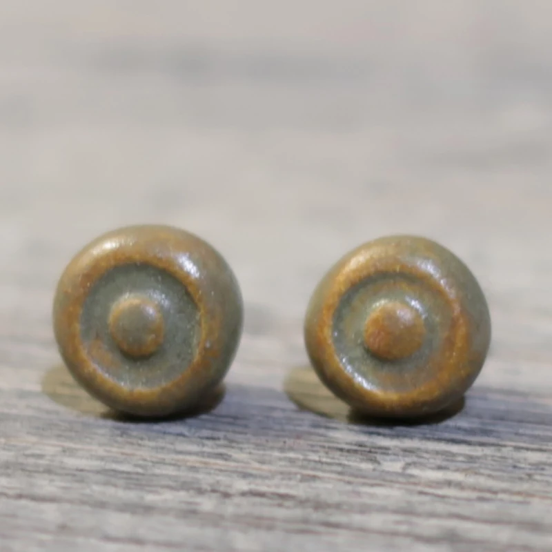 orecchini a bottoncino in ceramica gioielli made in italy, lobe earrings in ceramic