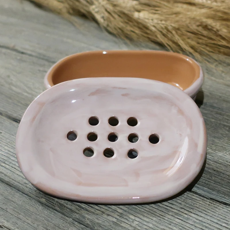 portasapone in ceramica con fori ceramica artigianale bagno, ceramic soap dish handcrafted ceramic for bathroom