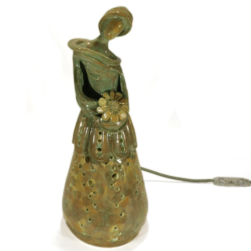 scultura in ceramica illuminazione, ceramic sculpture home lighting